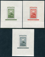 HUNGARY 1951 Stamp Anniversary Blocks MNH / **.  Michel Blocks 20-22 - Blocs-feuillets