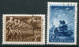 HUNGARY 1951 Army Day  Used.  Michel 1199-1200 - Used Stamps