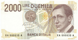 2000 LIRE B. D'ITALIA GUGLIELMO MARCONI SERIE SOSTITUTIVA XA 12/11/1993 FDS - Andere & Zonder Classificatie