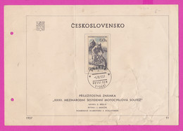 262532 / Československo 1957 - 11 - 60 H. XXXII MEZINARODNI SESTIDENNI MOTOCYKLOVA SOUTEZ Czechoslovakia - Andere & Zonder Classificatie