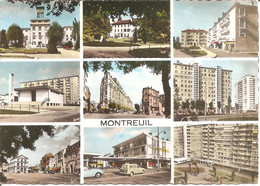 MONTREUIL (93) DIVERS ASPECTS DE LA VILLE - Multivues  CPSM GF - Montreuil