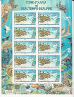 Nlle Calédonie - 2011 - Tortues Marines - Feuillet De 5 Paires - Neuf ** - Unused Stamps