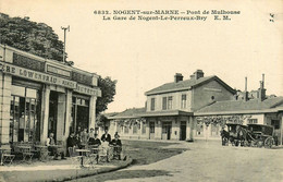 Nogent Sur Marne * Le Pont De Mulhouse * La Gare De Nogent Le Perreux Bry * Café De Mulhouse - Nogent Sur Marne