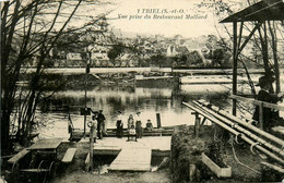 Triel * Vue Prise Du Restaurant MALLARD * Ponton Bords De Seine - Triel Sur Seine