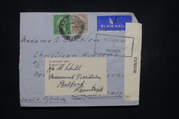 MALAISIE - Enveloppe De Gopeng Pour L 'Afrique Du Sud Et Redirigé Vers La France En 1939 Avec Contrôle Postal - L 98860 - Malaya (British Military Administration)