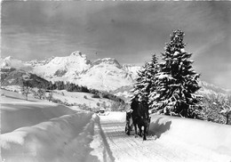 74-COMBLOUX- PROMENADE EN TRAINEAU - Combloux