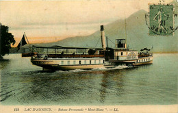 Annecy * Le Lac * Le Bateau Promenade Mont Blanc * Vapeur - Annecy