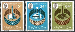 Rwanda Ruanda 1977 OCBn° 798-800 *** MNH Cote 2,25 € - Unused Stamps