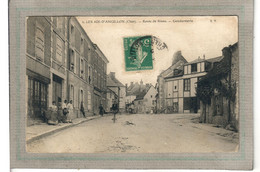CPA - (18) Les AIX-d'ANGILLON - Aspect De La Gendarmerie Sur La Route De Rians En 1910 - Les Aix-d'Angillon