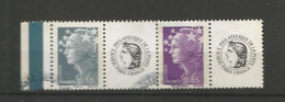 Y. & T.  N°4233 De 0.85 E ,Lilas , Et Le N°4226  De 0.10 E. Bleu ,Marianne De Beaujard ,Bande. Avec Gommes ,1948 - Neufs - 2008-13 Marianne Of Beaujard