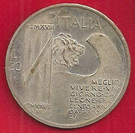 ITALIA 20 LIRE - 1943 - 1900-1946 : Vittorio Emanuele III & Umberto II