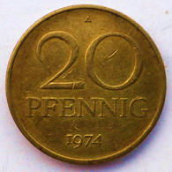 Germany (DDR) 1974 - 20 Pfening [KM# 11] - 20 Pfennig