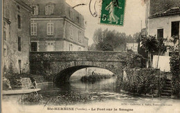 CPA Ste-Hermine Le Pont Sur La Smagne - Sainte Hermine