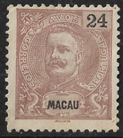 Macau Macao – 1898 King Carlos 24 Avos Mint Stamps - Unused Stamps
