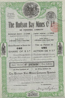 THE HUDSON BAY MINES -PROVINCE D'ONTARIO -CANADA -LOT DE 3 ACTIONS DE 5 DOLLARS -ANNEE 1911 - Bergbau