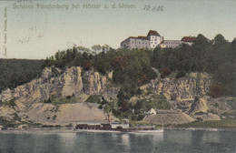 5680) Schloss FÜRSTENBERG Bei HÖXTER A. D. WESER Mit Sehr Altem SCHIFF - 20.08.1906 !! - Höxter