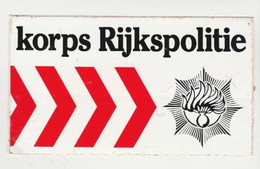 Sticker Korps Rijkspolitie - Police & Gendarmerie