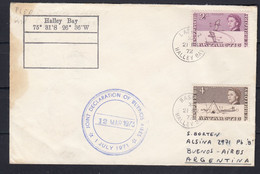 British Antarctic Territorry (BAT) 1972 Ca Base Z Halley Bay, Ca 21 Mr 1973 Ca Joint Declaration (52328) - Covers & Documents