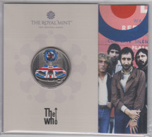 Great Britain UK £5 Five Pound  Coloured BU Coin 'The Who' - 2021 Royal Mint Pack - 5 Pond