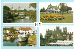 SCENES FROM ELY, CAMBRIDGESHIRE, ENGLAND. UNUSED POSTCARD  Ph2 - Ely