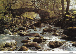 RIVER LLEDR, BETWS-Y-COED, CONWY, NORTH WALES. UNUSED POSTCARD  Ph3 - Carmarthenshire