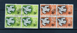 ZIBELINE BELGIQUE BELGIE EUROPA CEPT 1961  TIMBRES  OBLITERES BLOCS DE 4 - Collections