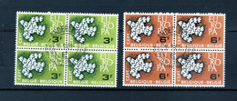 ZIBELINE BELGIQUE BELGIE EUROPA CEPT 1961  TIMBRES  OBLITERES BLOCS DE 4 - Sammlungen