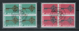 ZIBELINE BELGIQUE BELGIE EUROPA CEPT 1968  TIMBRES  OBLITERES BLOCS DE 4 - Collections