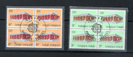 ZIBELINE BELGIQUE BELGIE EUROPA CEPT 1969 TIMBRES  OBLITERES BLOCS DE 4 - Collections