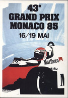 CP 43e Grand Prix Monaco 1985 16/19 Mai Malboro F1 Formule 1 Voiture Musée Auto Mougins Automobile Club De Monaco - Grand Prix / F1