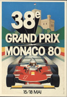 CP 38e Grand Prix Monaco 1980 F1 Formule 1 Voiture Musée Auto Mougins Automobile Club De Monaco - Grand Prix / F1