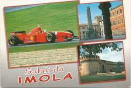 F3644 Saluti Da Imola (Bologna) - Panorama Vedute Multipla - F1 Ferrari - Auto Cars Voitures / Viaggiata 2004 - Imola