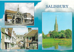SCENES FROM SALISBURY, WILTSHIRE, ENGLAND. UNUSED POSTCARD  Ph7 - Salisbury