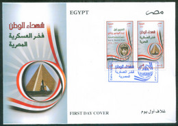 EGYPT / 2021 / ISRAEL / MARTYR'S DAY / MONUMENT OF THE UNKNOWN SOLDIER / ABD EL MONIEM RIAD / FLAG / WAR OF ATTRITION - Lettres & Documents
