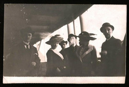 835 - Fashion Victorian Men And Women In ( Ship Bateau ) Liner Paquebot SS Principessa Mafalda - Photo Postcard 1912 - Schiffe
