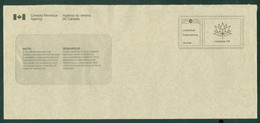 Poste-lettres / Lettermail; Agence Du Revenu Du Canada / Canada Revenue Agency; Used Enveloppe Usagée (4989) - Briefe U. Dokumente