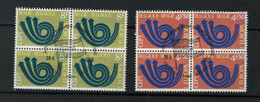 ZIBELINE BELGIQUE BELGIE EUROPA CEPT 1973 TIMBRES  OBLITERES BLOCS DE 4 - Collections