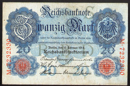 Germany 1914 - 20 Mark Ser.M [Kr. 46b] - 20 Mark