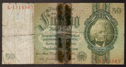Germany 1933 - 50 Mark Ser. L [Kr. 182a 50] - 50 Reichsmark