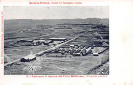 09611 "PANORAMA DI ASMARA DAL FORTE BALDISSERA - ERITREA" CART. ORIG. NON SPED. - Eritrea