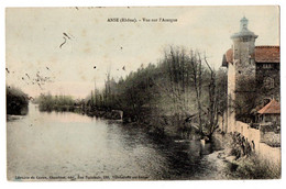 ANSE -- 1908--  Vue Sur L' Azergues  .......carte Colorisée  .........à Saisir - Anse
