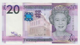 Jersey Banknote (Pick 35) Twenty Pound D Series, Code CD - Superb UNC Condition - Jersey