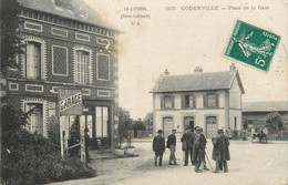 / CPA FRANCE 76 "Goderville, Place De La Gare" - Goderville