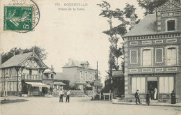 / CPA FRANCE 76 "Goderville, Place De La Gare" - Goderville