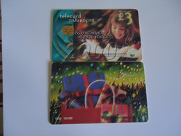 CYPRUS USED  CARDS NEW YEAR  CHRISTMAS - Weihnachten