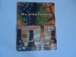 CYPRUS USED CARDS    WINE FESTIVAL - Alimentation