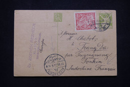 TCHÉCOSLOVAQUIE - Entier Postal + Complément De Klatovy Pour L'Indochine Française En 1923 Via Alexandrie  - L 98903 - Cartoline Postali