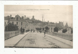 Cp, 86 ,CHAUVIGNY , L'entrée De La Ville , écrite - Chauvigny