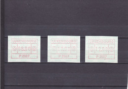 TIMBRES DE DISTRIBUTEURS/UNE SéRIE DE 3 VALEURS/6F, 10F, 12F/ N°1 YVERT ET TELLIER 1986 - Automatenmarken