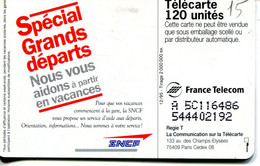 TELECARTE  France Telecom  120 UNITES  2.000.000 Ex. - Telecom